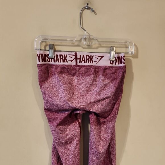Gymshark Burgundy Performance Leggings with Elastic Waistband XS - Picture 5 of 6